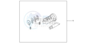 NC700XD NC700X 2ED drawing CYL INNER SET 1 KEY