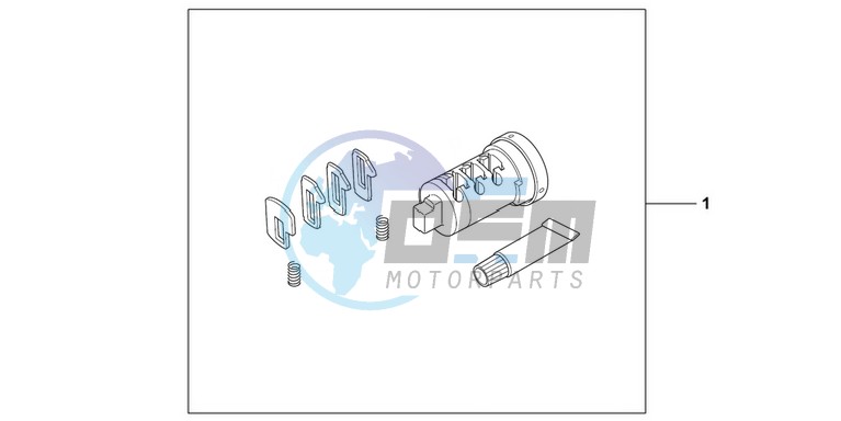 CYL INNER SET 1 KEY