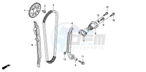 CRF150RB CRF150RB drawing CAM CHAIN/TENSIONER