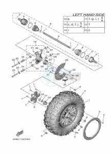 YXE1000EWS YX10ERPSN (B4MD) drawing REAR WHEEL