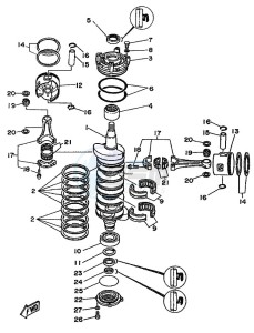 225B drawing CRANKSHAFT--PISTON