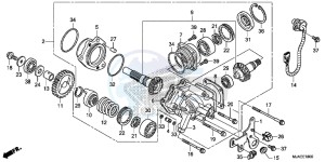 VT750C2BE Shadow - VT750C2B-E UK - (E) drawing SIDE GEAR CASE