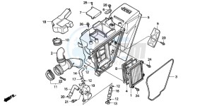 NX250 drawing AIR CLEANER