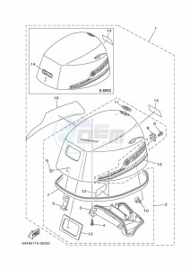 F15CEHL drawing FAIRING-UPPER