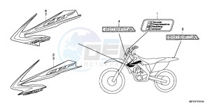 CRF450XB drawing MARK (CRF450X9,B,C,D)