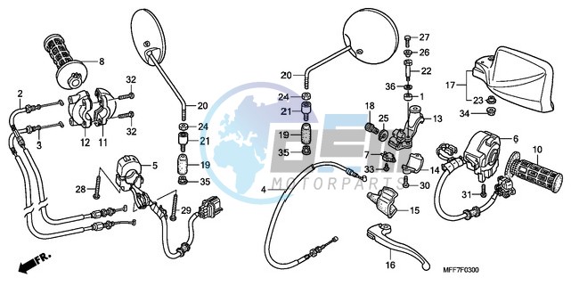 HANDLE LEVER/SWITCH/CABLE