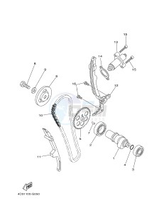 YFM250R YFM25RD RAPTOR 250 (1BTN 1BTP 1BTR) drawing CAMSHAFT & CHAIN