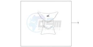 CBR1000RA9 Korea - (KO / ABS HRC) drawing TANK PAD