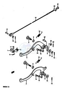 RM250 (G-H) drawing REAR BRAKE