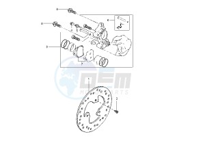 YP MAJESTY 150 drawing REAR BRAKE CALIPER