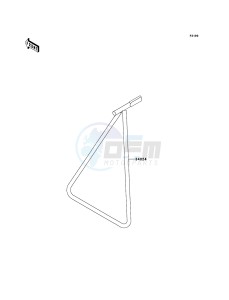 KX450F KX450FEF EU drawing Stand(s)