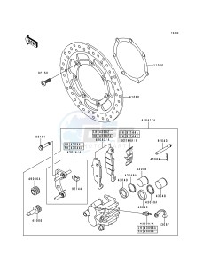 VN 1500 L [VULCAN 1500 NOMAD FI] (L1) [VULCAN 1500 NOMAD FI] drawing FRONT BRAKE