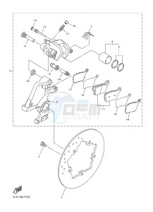 YZF-R1 998 R1 (2CRJ 2CRK) drawing REAR BRAKE CALIPER