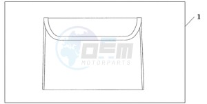 GL18009 Europe Direct - (ED) drawing INNER TRUNK POUCH