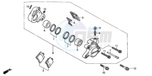 SFX50 drawing FRONT BRAKE CALIPER