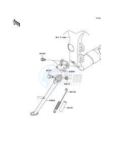 NINJA_ZX-10R ZX1000JDF FR XX (EU ME A(FRICA) drawing Stand(s)