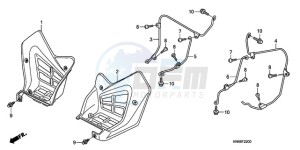 TRX250XA Australia - (U) drawing MUDGUARD