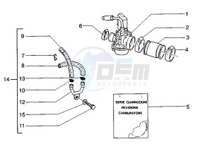 Zip 50 SP drawing Carburetor