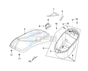 MIO 100 drawing BUDDYSEAT - HELMET BOX - CARRIER