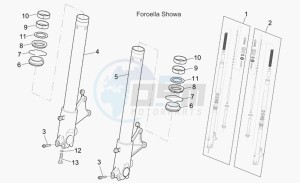 Griso V 850 IE IE drawing Front fork II