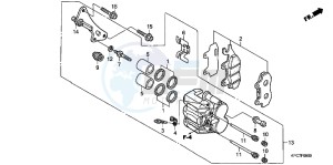 XL125VB drawing FRONT BRAKE CALIPER