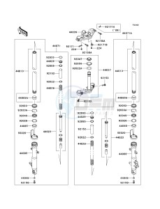 EX250 J [NINJA 250R] (J8F-J9FA) J8F drawing FRONT FORK