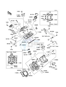 KVF750 4x4 KVF750-A1 EU GB drawing Cylinder Head