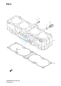 GSX650F (E3-E28) Katana drawing CYLINDER