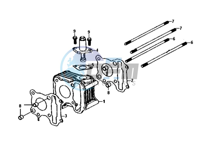 CYLINDER / TOP GASKET / LOWER GASKET