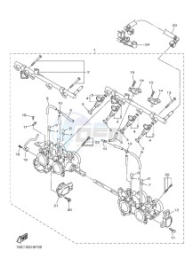 FJR1300AE FJR1300-AE (2PD1 2PD2 2PD6) drawing INTAKE 2