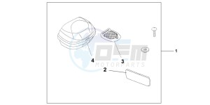 CBF600SA drawing TOP BOX 35L