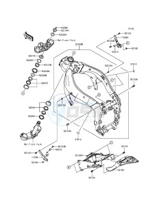 NINJA_ZX-6R_ABS ZX636FEF FR GB XX (EU ME A(FRICA) drawing Frame