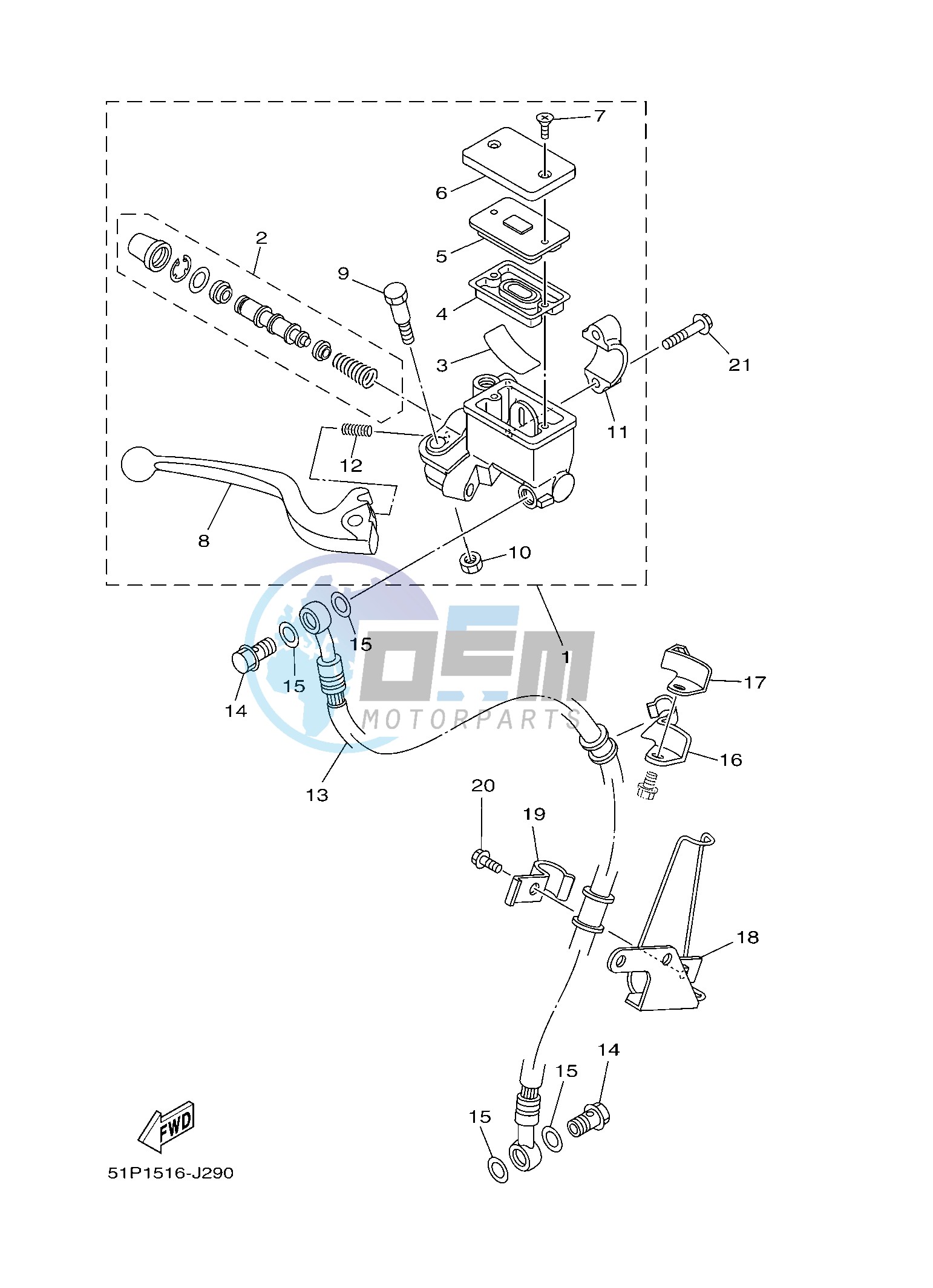 FRONT MASTER CYLINDER