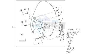 California Vintage 1100 drawing Windscreen