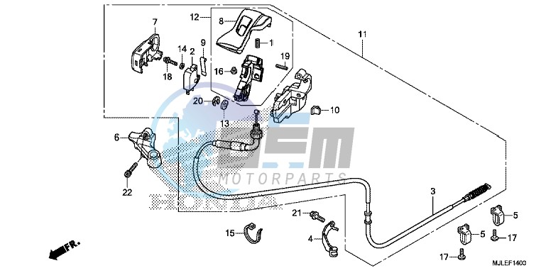 PARKING BRAKE LEVER