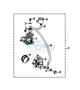 ORBIT III 125 (L8) EU EURO4 drawing CBS BRAKE SYSTEM