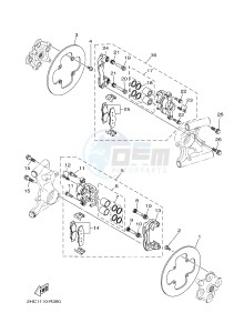 YXZ1000ETS YXZ10YESH YXZ1000R EPS SS SPECIAL EDITION (B577) drawing REAR BRAKE CALIPER