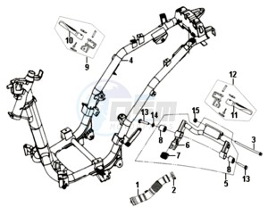 ALLO 50 25 KMH drawing FRAME / ENGINE MOUNT