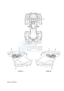 YFM700FWB YFM70KDXH KODIAK 700 (B16F) drawing GRAPHICS