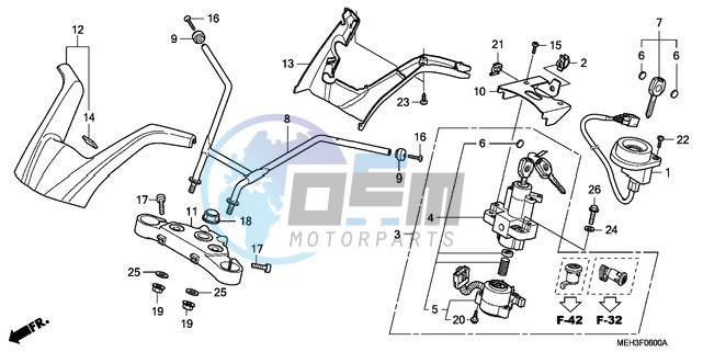 HANDLE PIPE/TOP BRIDGE