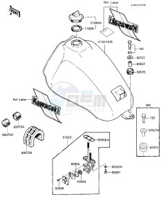 KLT 110 A [KLT110] (A1-A2) [KLT110] drawing FUEL TANK