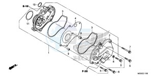 NC700SD NC700S Europe Direct - (ED) drawing WATER PUMP