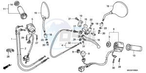 VT750CA9 Australia - (U / MME ST) drawing HANDLE SWITCH/CABLE