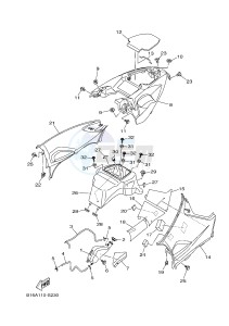 YFM700FWB KODIAK 700 KODIAK 700 (B16J) drawing SIDE COVER