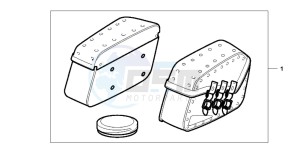 VT750CD3 drawing LEATHER SADDLEBAG