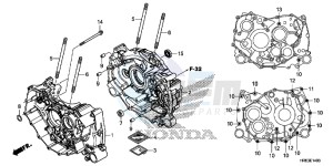 TRX500FA5F TRX500FA Europe Direct - (ED) drawing CRANKCASE