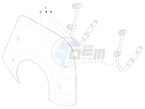 PRIMAVERA 50 25 KMH 4T 2V E 4V NOABS E2 25kmh (EMEA) drawing Windshield - Glass