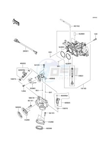 VN 900 C [VULCAN 900 CUSTOM] (7F-9FA) C7F drawing THROTTLE-- C7F- -