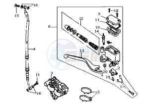 JUNGLE - 50 cc drawing FRONT BRAKE SYSTEM