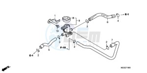 VT750CA9 Australia - (U / MME ST) drawing AIR INJECTION CONTROL VALVE